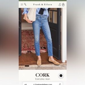 Frank & Eileen Cork cropped jeans